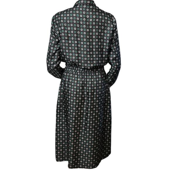 LAURA URBINATI Dress Geometric Print Silk Size 44 US8 - Picture 3 of 9